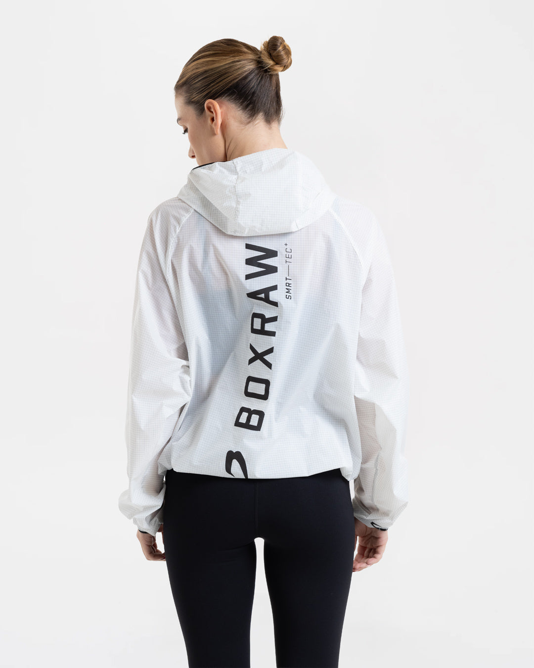 Genaro Oversized Windbreaker Hoodie - White