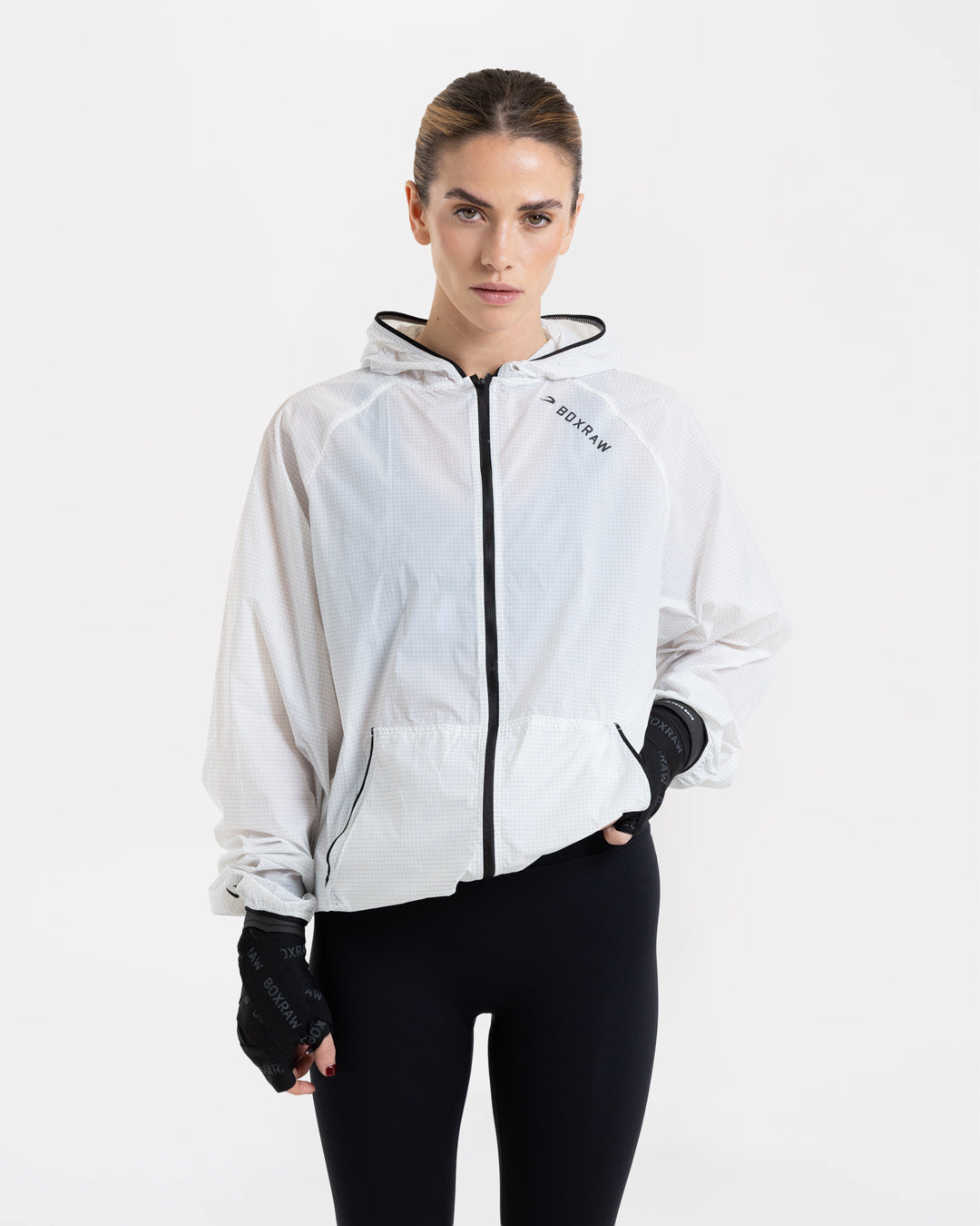 Genaro Zip Up Windbreaker - White