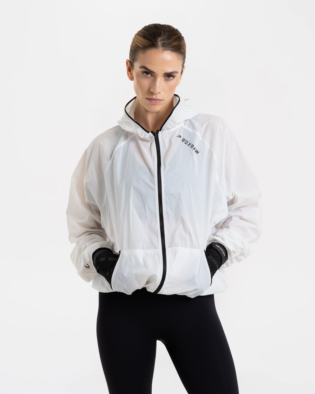 Genaro Zip Up Windbreaker - White