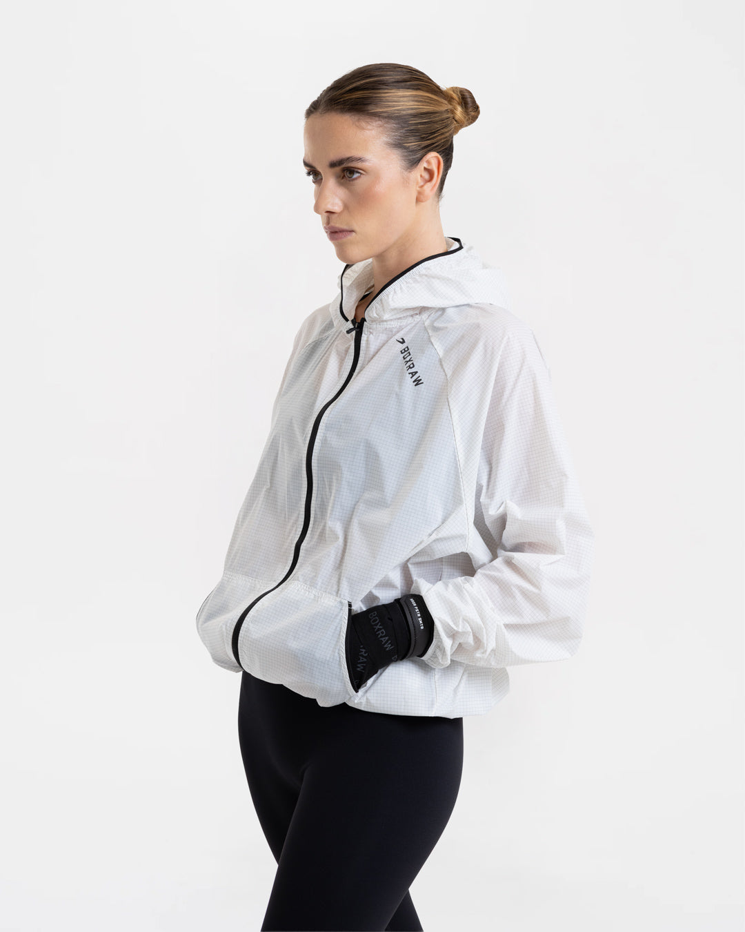 Genaro Zip Up Windbreaker - White