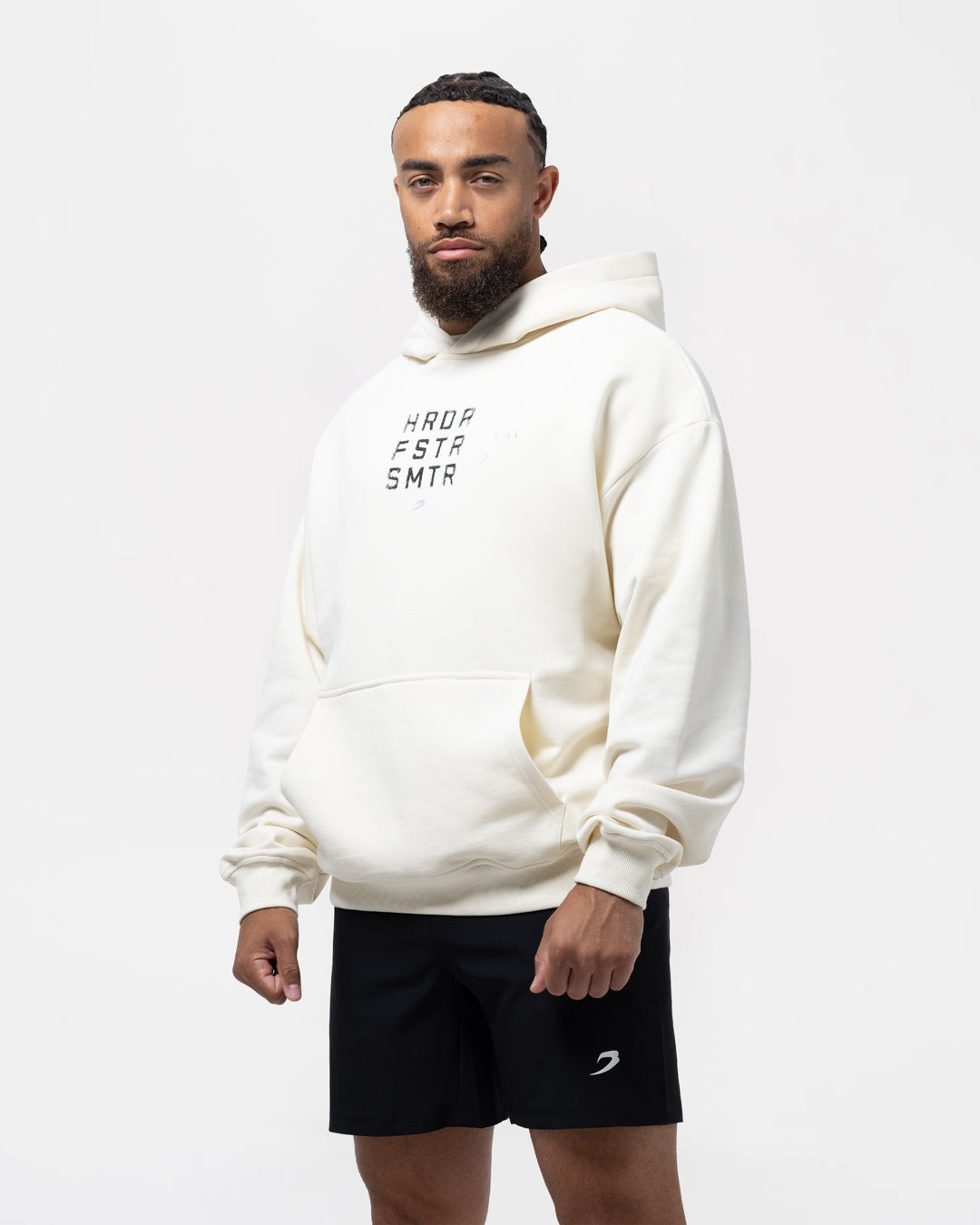 HRDR FSTR SMTR Oversized Hoodie - Ivory