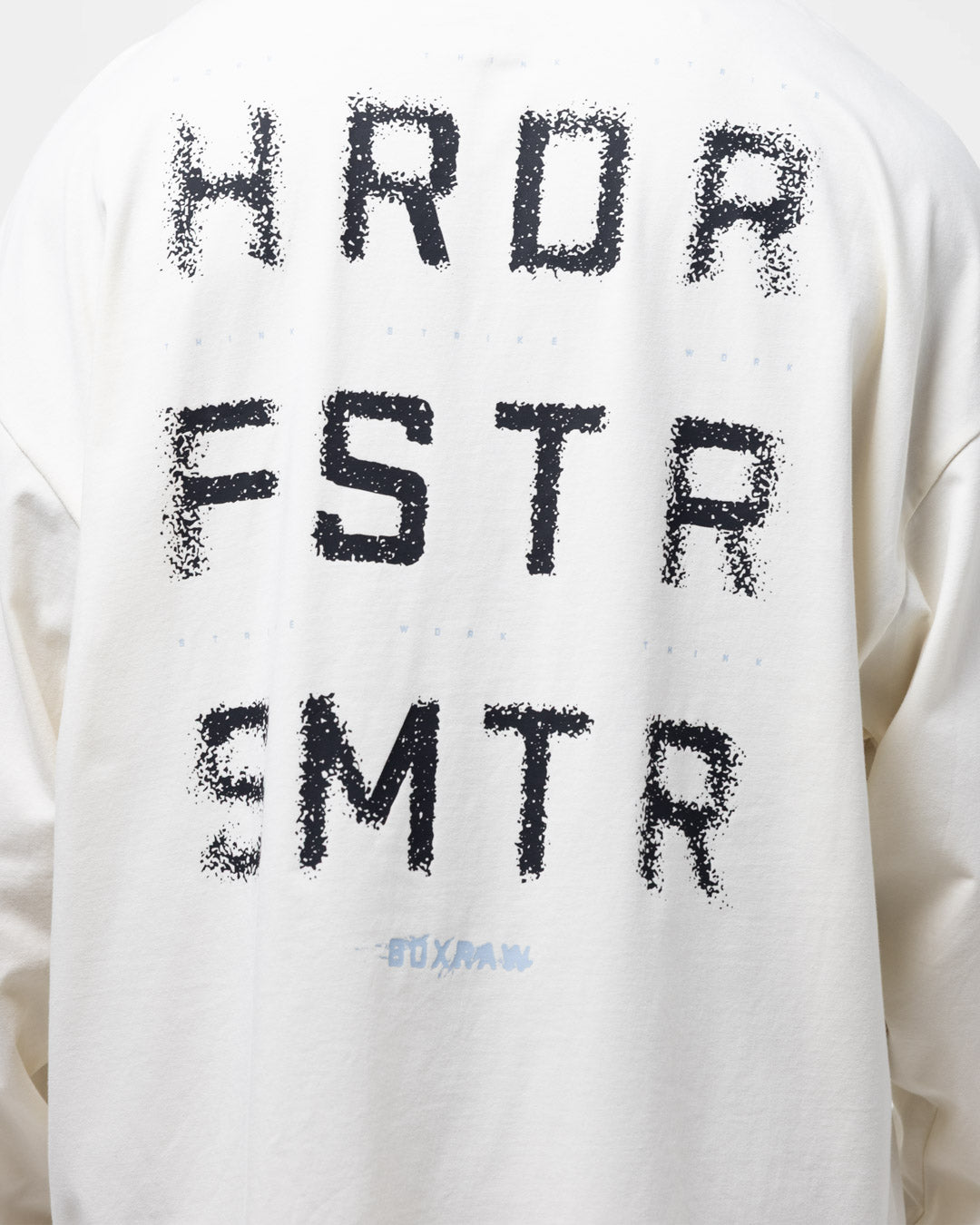 HRDR FSTR SMTR Oversized Long Sleeve T-Shirt - Ivory