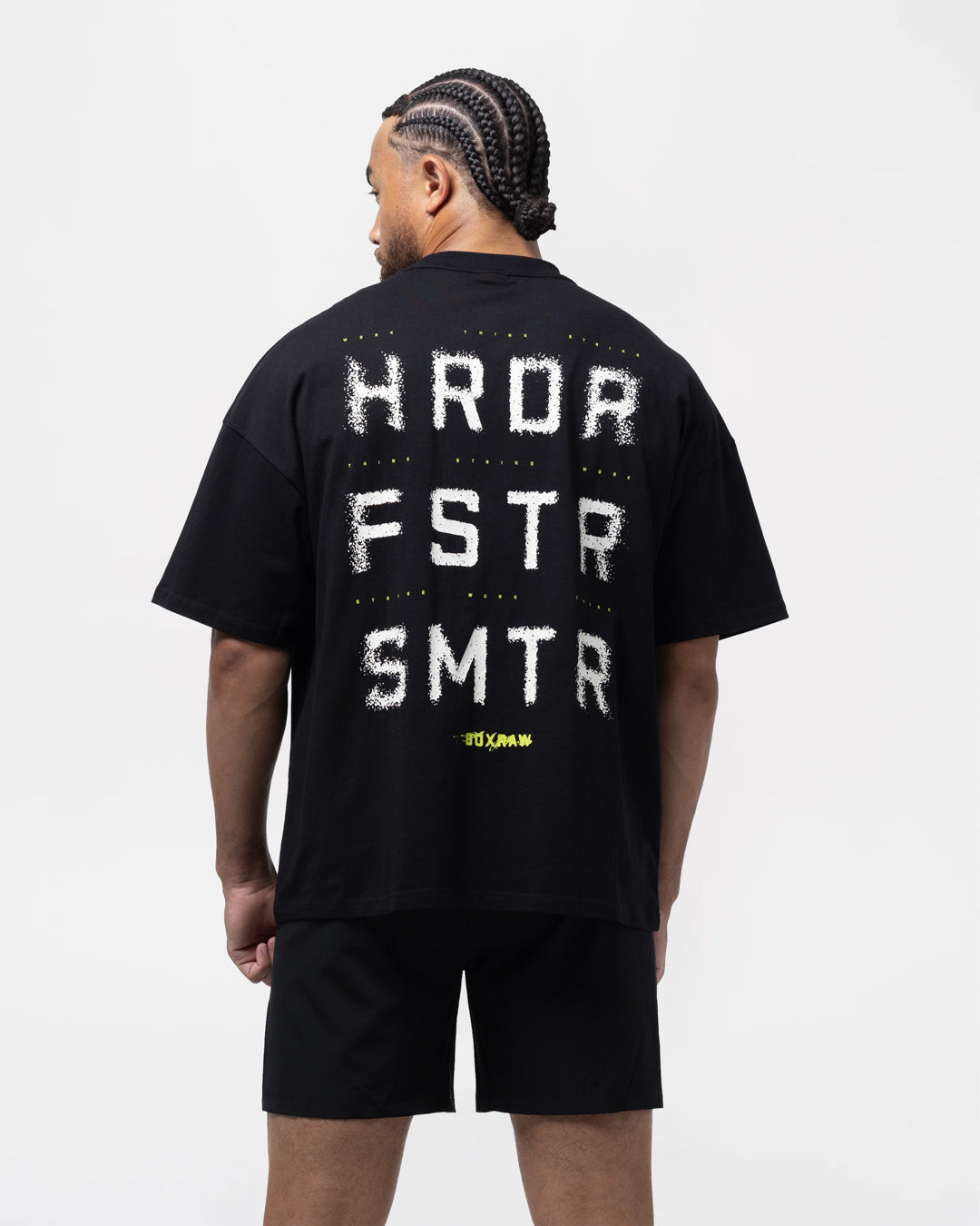 HRDR FSTR SMTR Oversized T-Shirt - Black