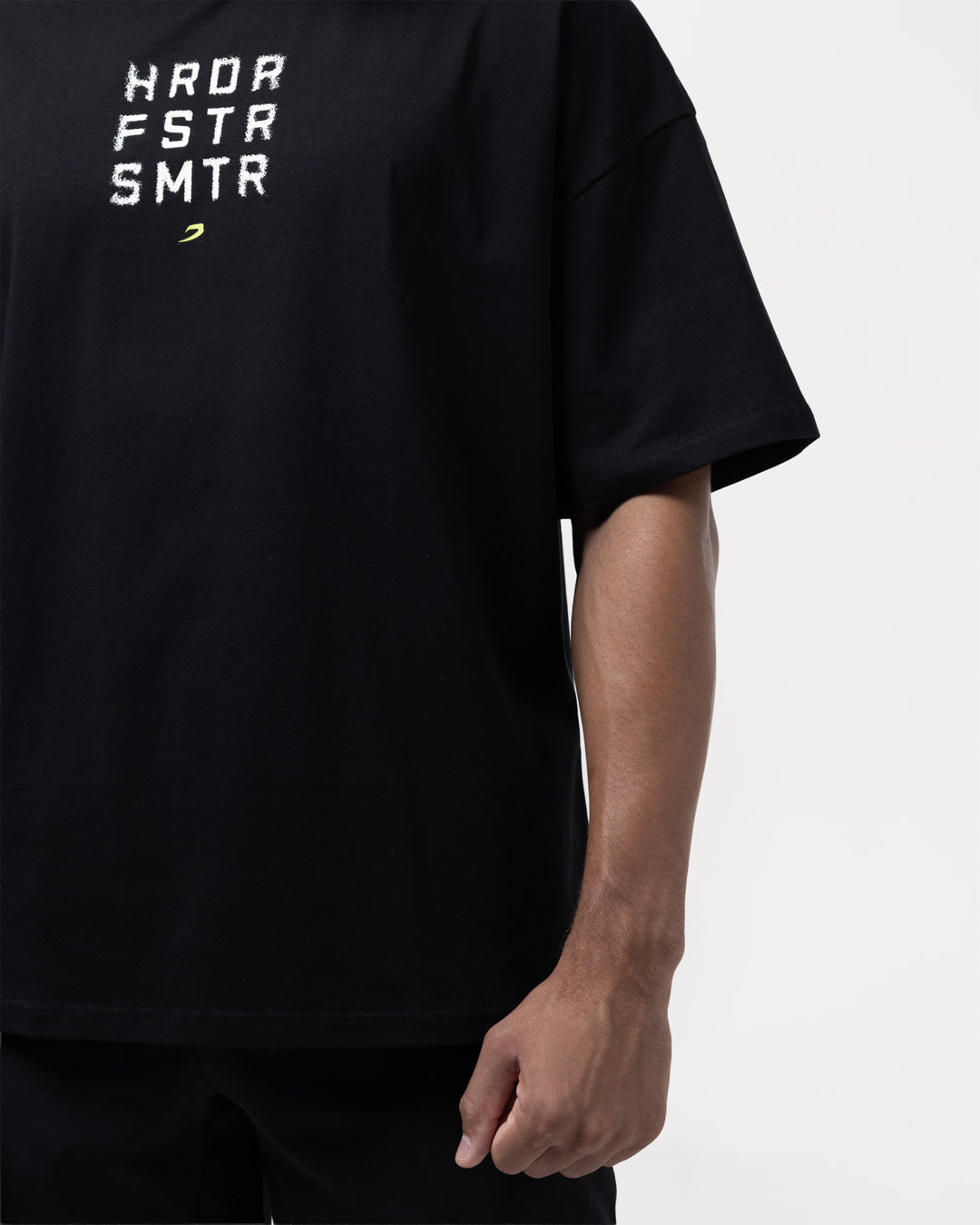 HRDR FSTR SMTR Oversized T-Shirt - Black