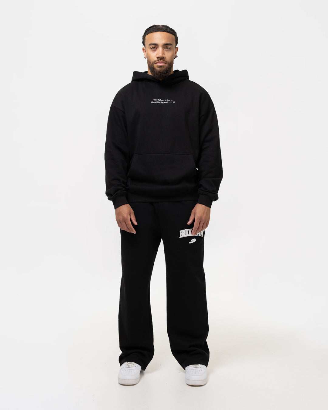 Chávez x BOXRAW Fighters Are Born Oversized Hoodie - Black