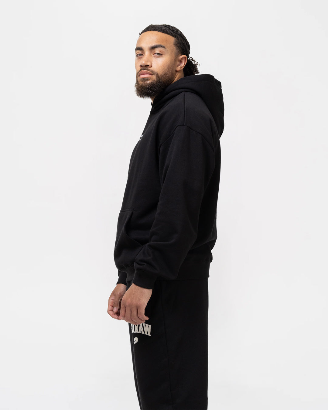 Chávez x BOXRAW Fighters Are Born Oversized Hoodie - Black