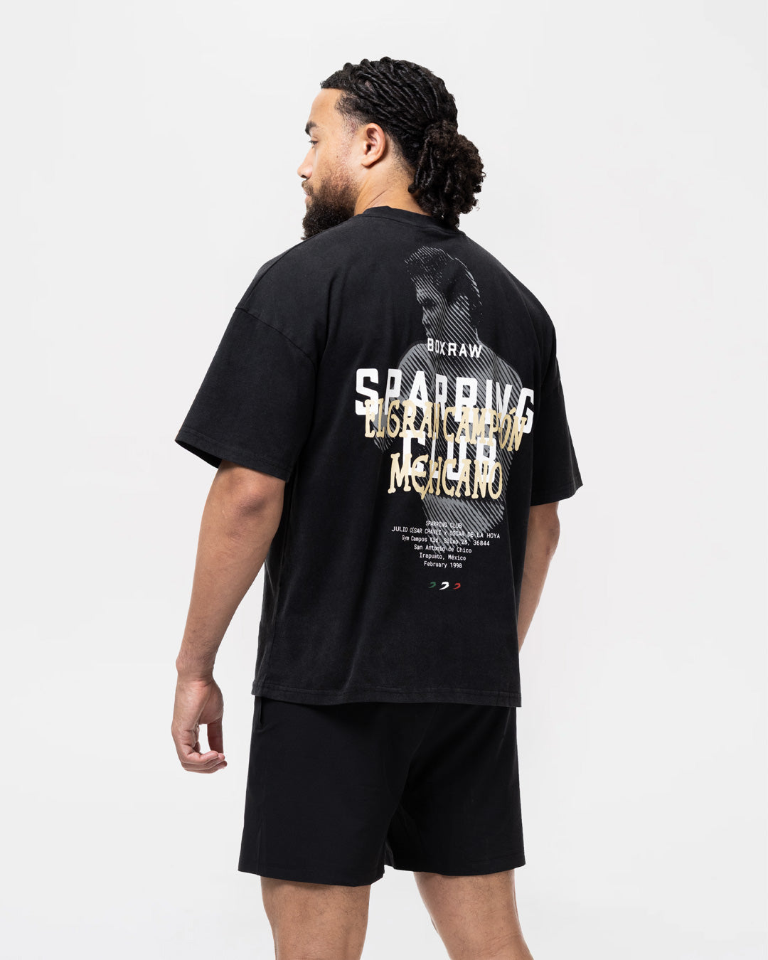 Chávez x Sparring Club Oversized T-Shirt - Washed Black