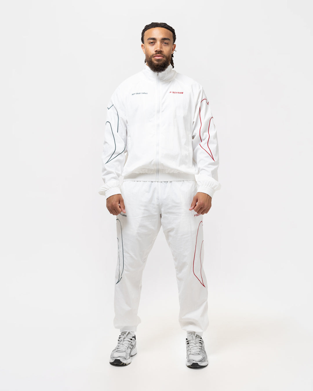 Chávez x BOXRAW Track Bottoms - White