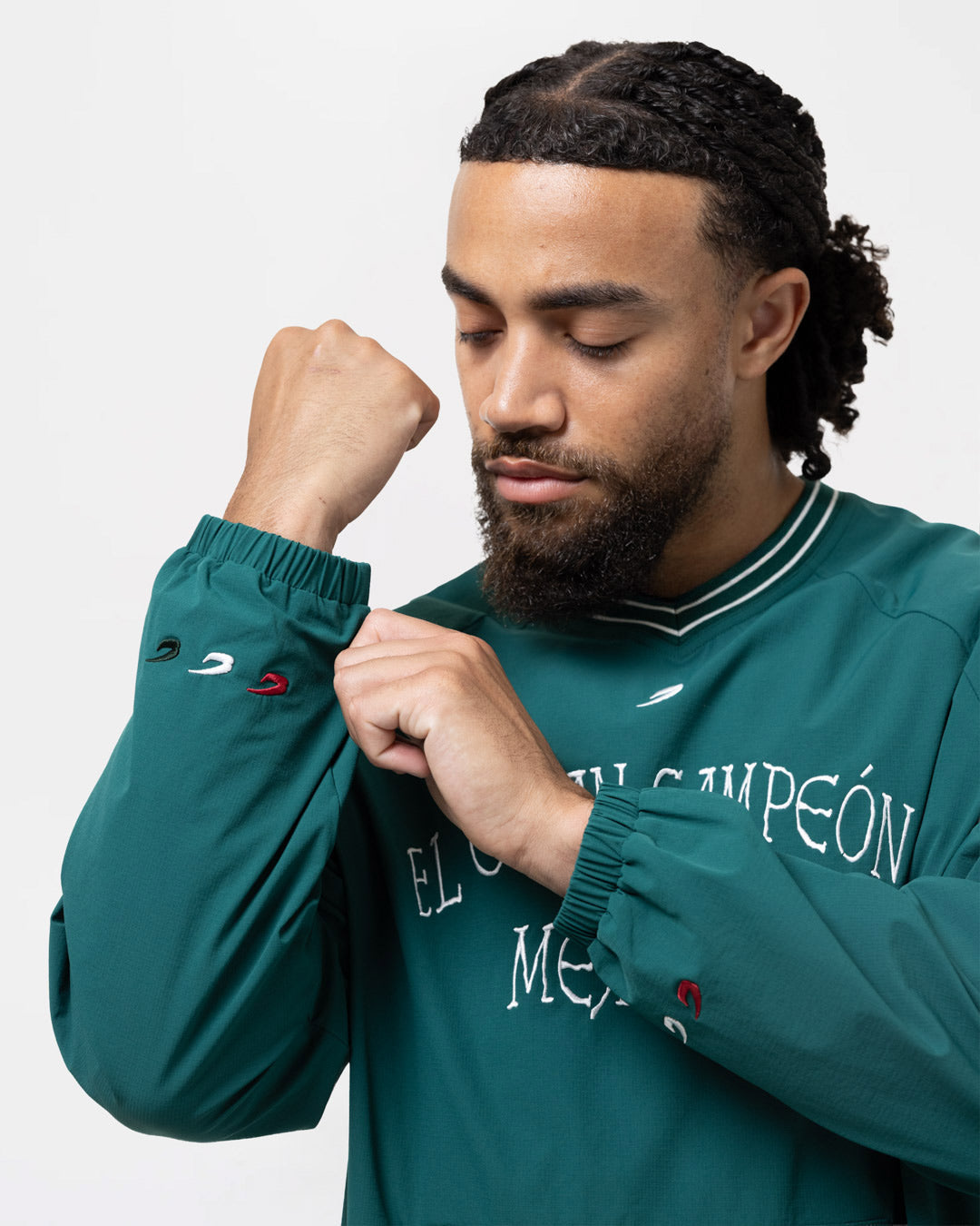 Chávez x BOXRAW Shell Sweatshirt - Green