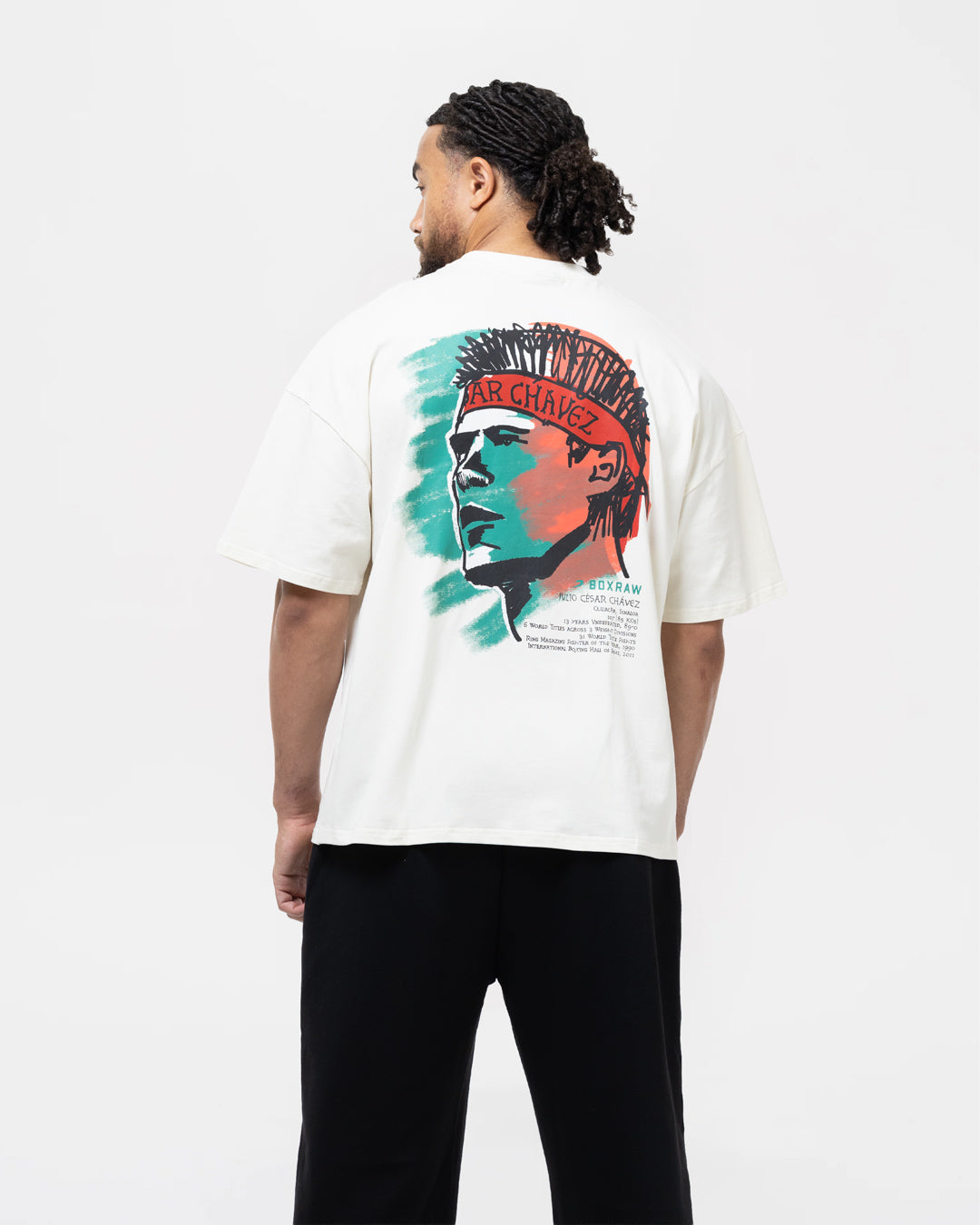 Chávez x BOXRAW Oversized T-Shirt - Beige