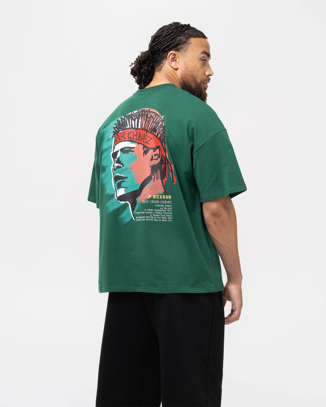 Chávez x BOXRAW Oversized T-Shirt - Green