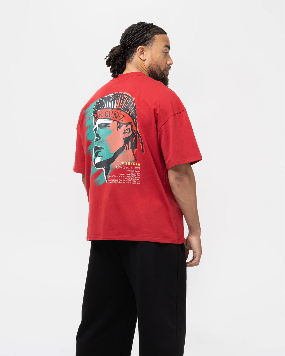 Chávez x BOXRAW Oversized T-Shirt - Red