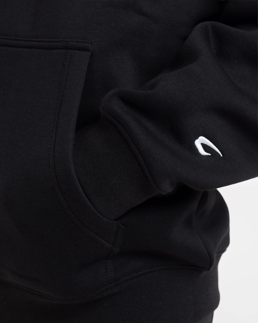 Johnson Zip Up Hoodie - Black