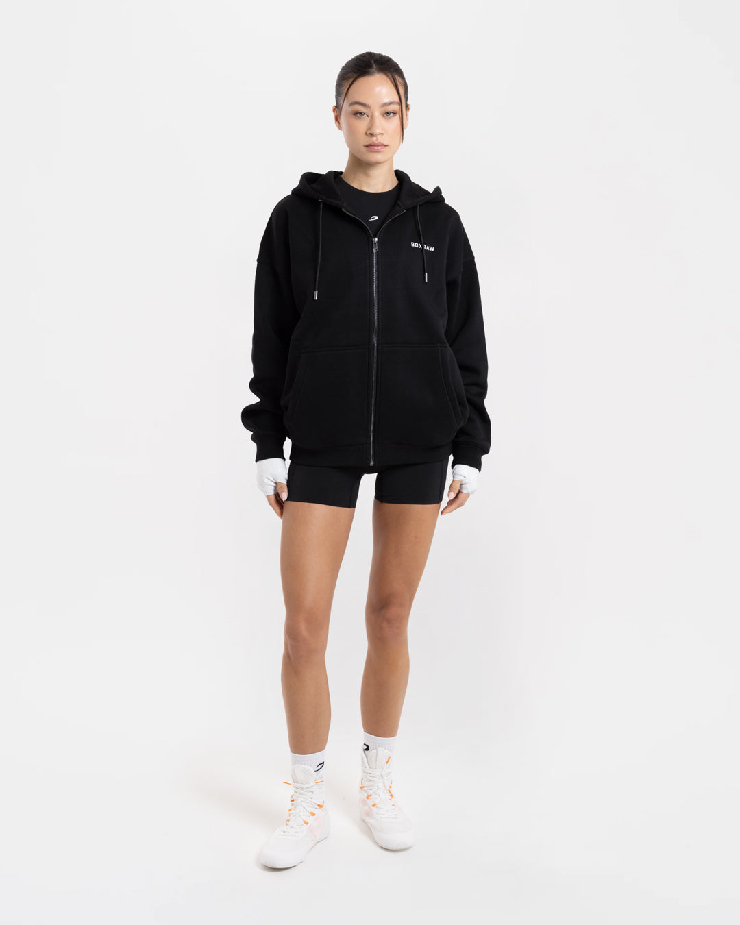 Johnson Zip Up Hoodie - Black