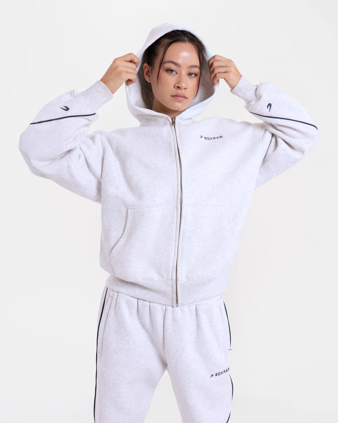 JoAnn Zip Hoodie - Grey Marl