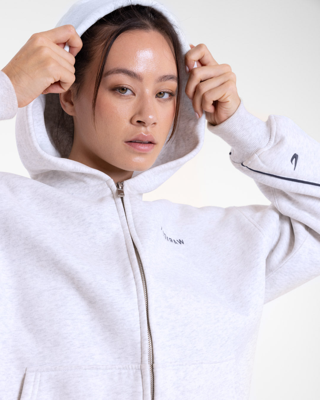 JoAnn Zip Hoodie - Grey Marl