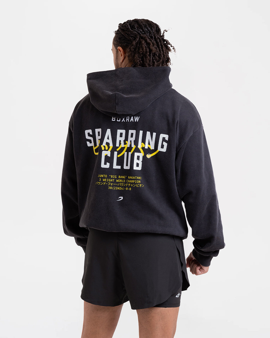 Nakatani x Sparring Club Oversized Hoodie - Washed Black