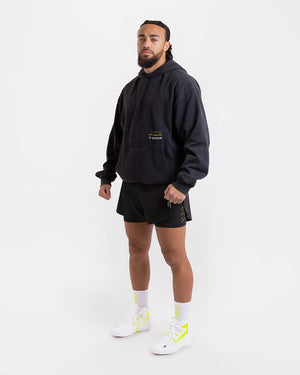 Nakatani x Sparring Club Oversized Hoodie - Washed Black