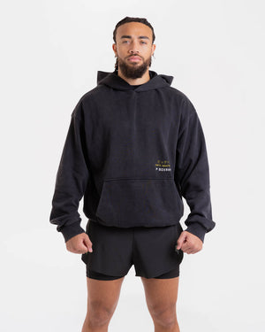 Nakatani x Sparring Club Oversized Hoodie - Washed Black