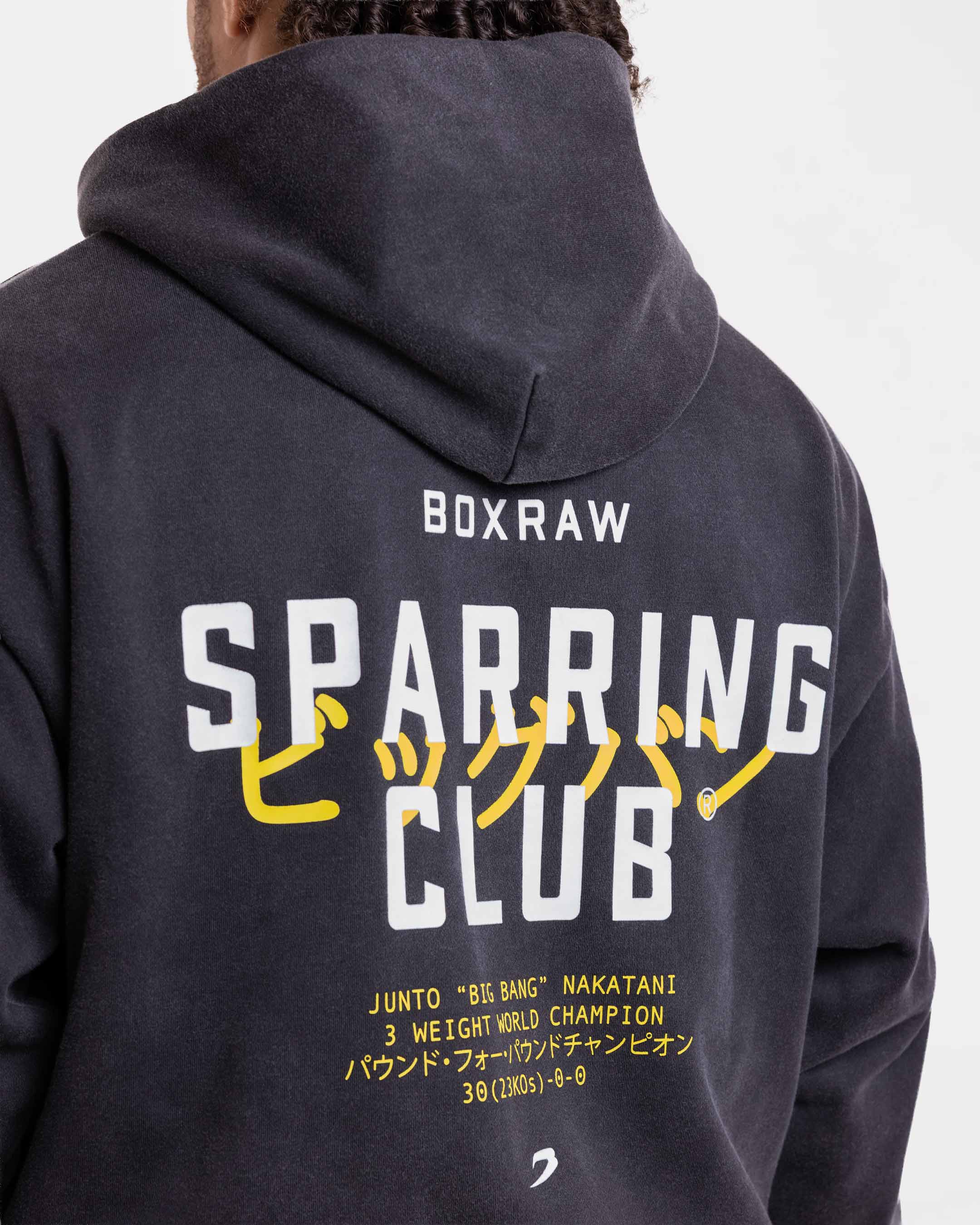 Nakatani x Sparring Club Oversized Hoodie - Washed Black