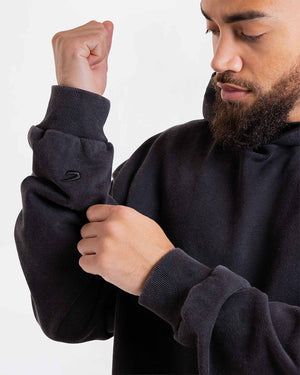 Nakatani x Sparring Club Oversized Hoodie - Washed Black