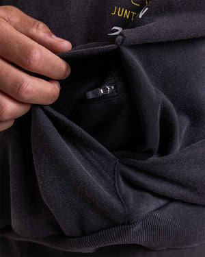 Nakatani x Sparring Club Oversized Hoodie - Washed Black