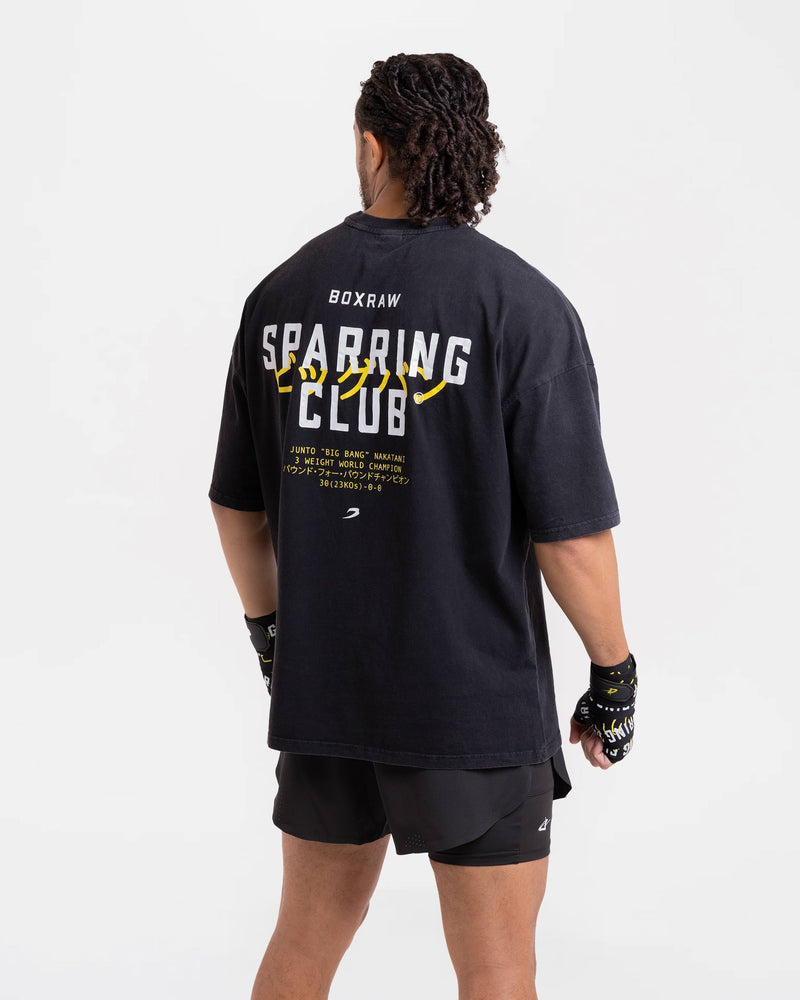 Nakatani x Sparring Club Oversized T-Shirt - Washed Black | BOXRAW