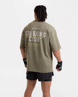 Nakatani x Sparring Club Oversized T-Shirt - Washed Olive