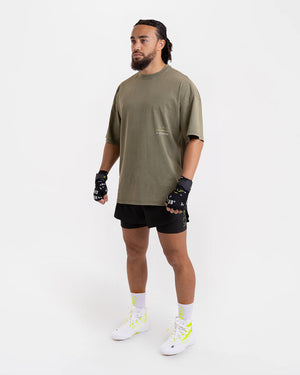 Nakatani x Sparring Club Oversized T-Shirt - Washed Olive