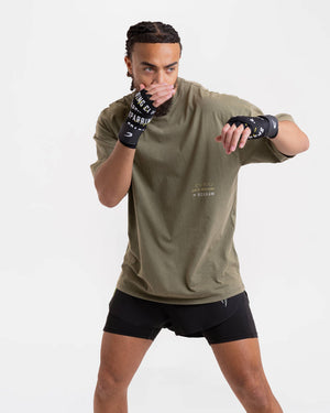 Nakatani x Sparring Club Oversized T-Shirt - Washed Olive
