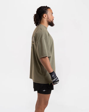 Nakatani x Sparring Club Oversized T-Shirt - Washed Olive