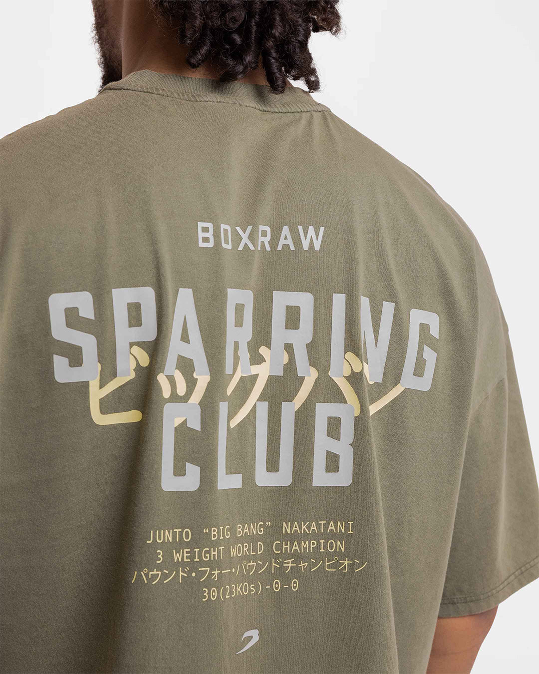 Nakatani x Sparring Club Oversized T-Shirt - Washed Olive