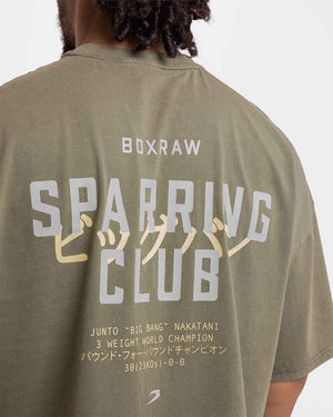 Nakatani x Sparring Club Oversized T-Shirt - Washed Olive