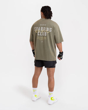 Nakatani x Sparring Club Oversized T-Shirt - Washed Olive