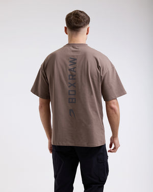 Lineal Oversized T-Shirt - Mocha