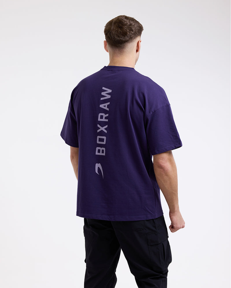 Lineal Oversized T-Shirt - Purple