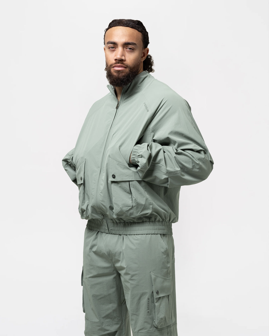 Benton Cargo Jacket - Stone Green