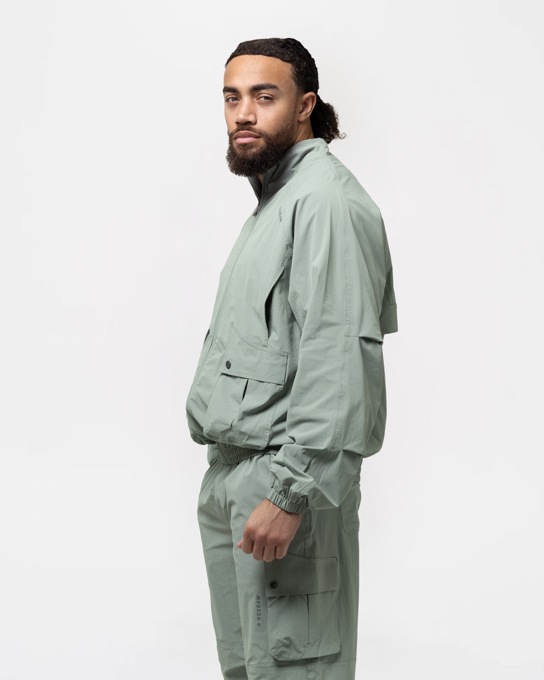 Benton Cargo Jacket - Stone Green