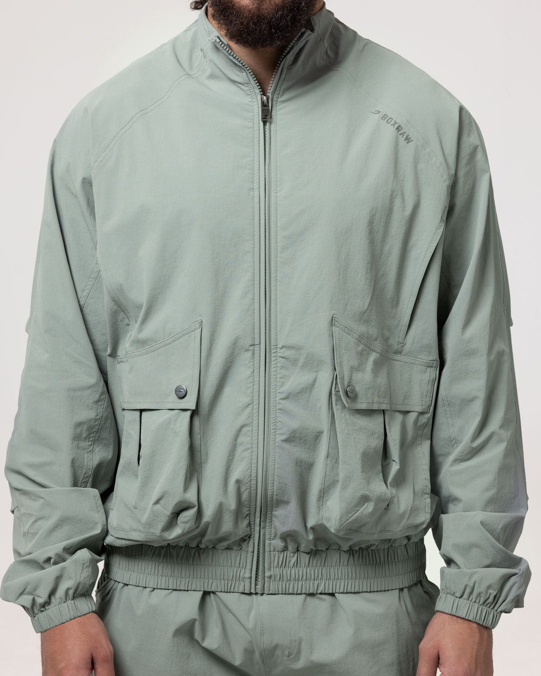 Benton Cargo Jacket - Stone Green