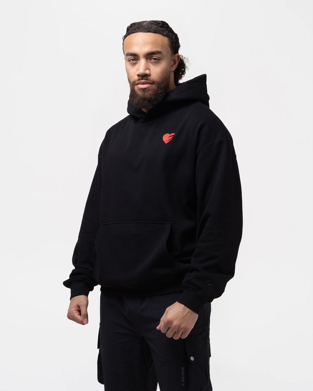 Boxing is Love Oversized Hoodie - Black