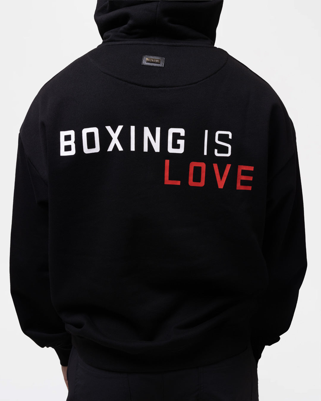Boxing is Love Oversized Hoodie - Black