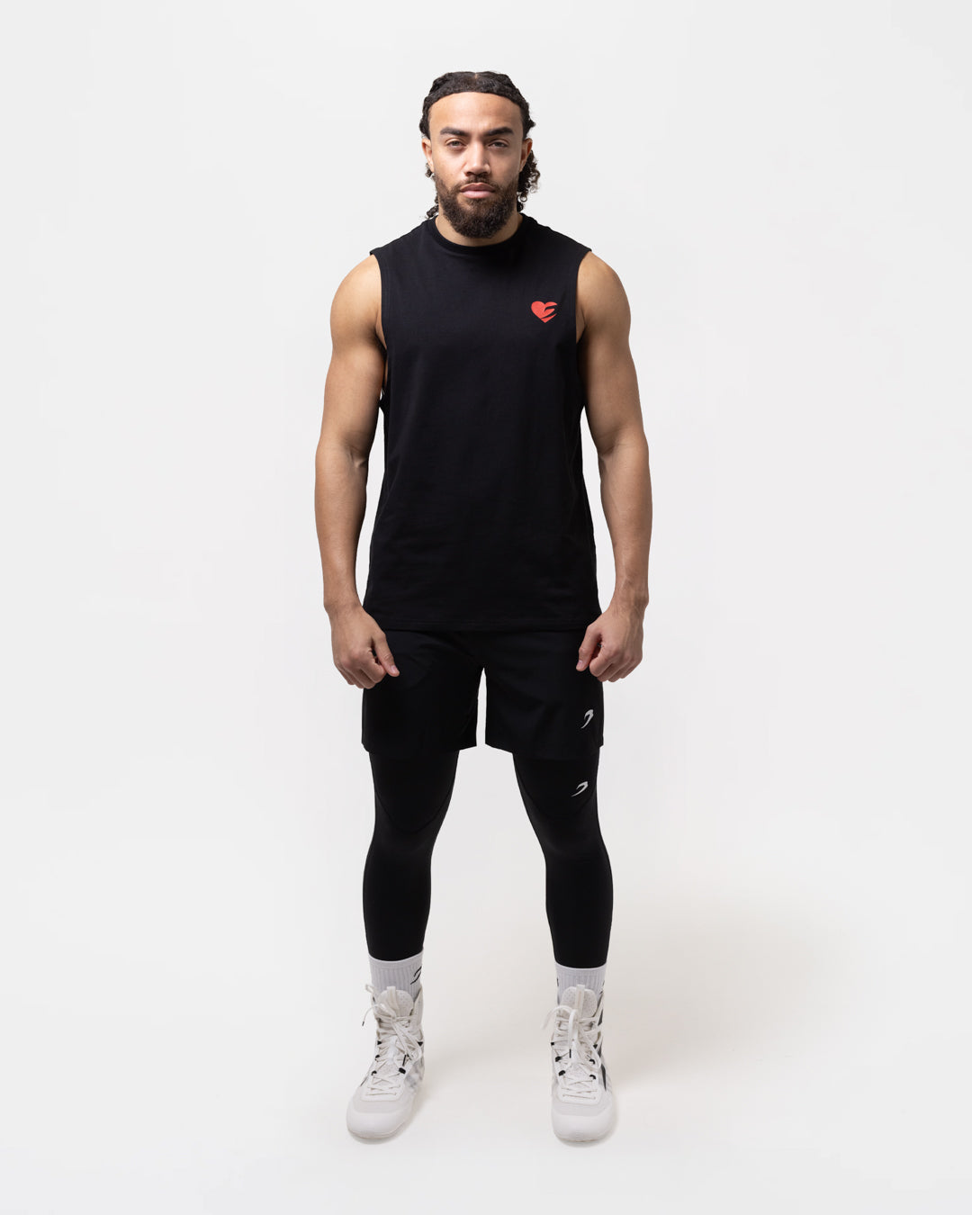 Boxing is Love Oversized Muscle Tank - Black