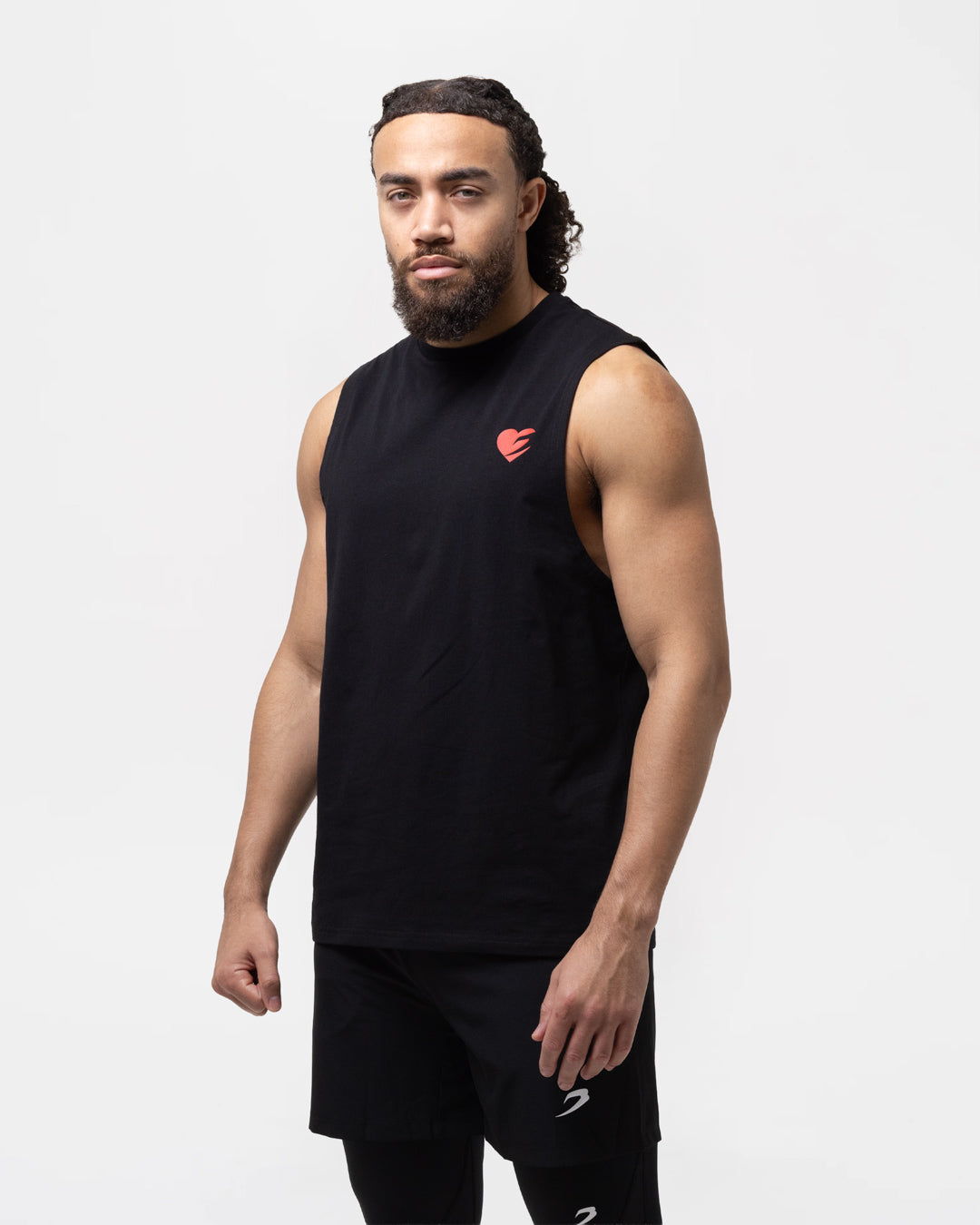Boxing is Love Oversized Muscle Tank - Black
