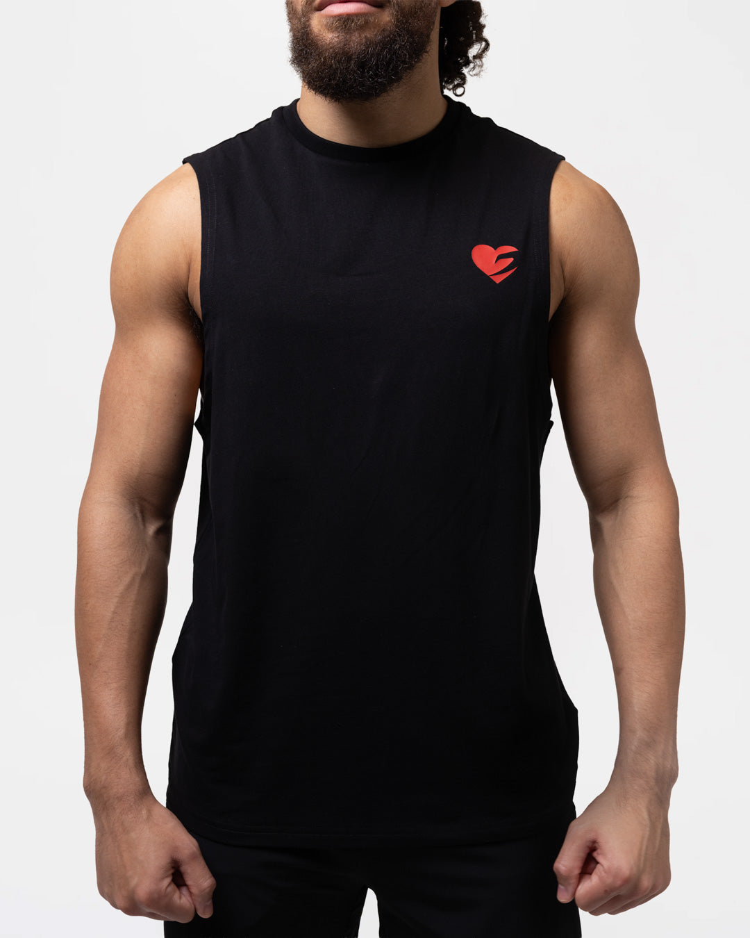 Boxing is Love Oversized Muscle Tank - Black