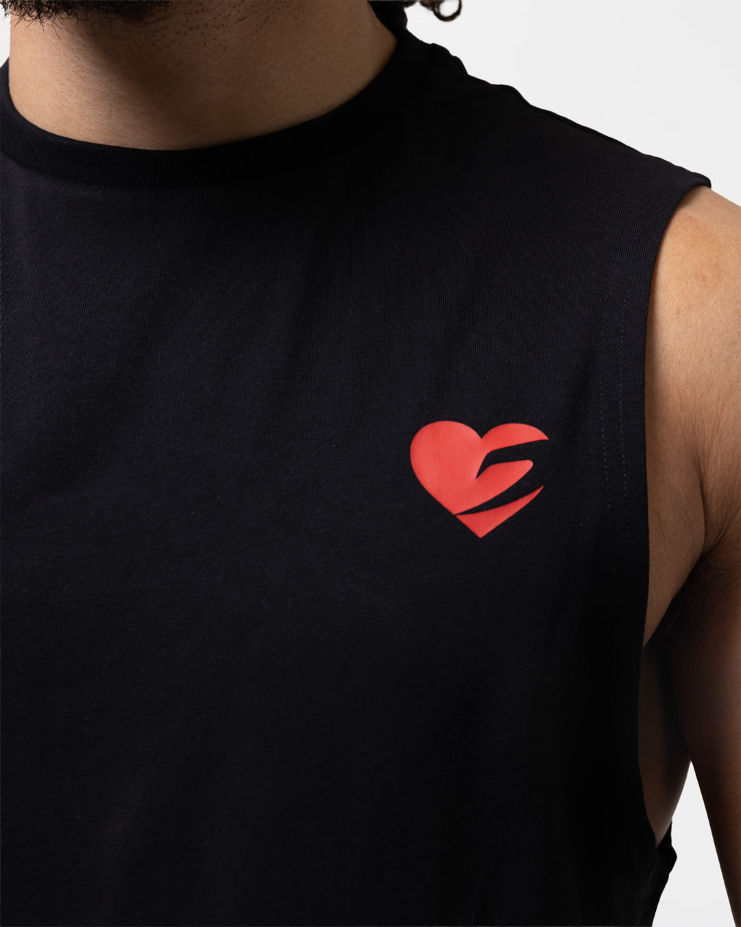 Boxing is Love Oversized Muscle Tank - Black