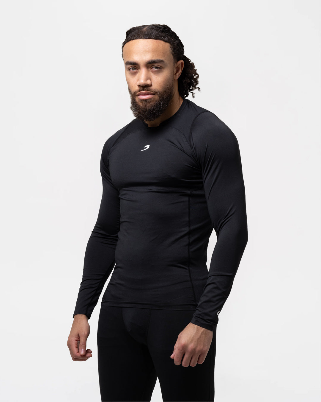 Saddler Compression Long Sleeve T-Shirt - Black