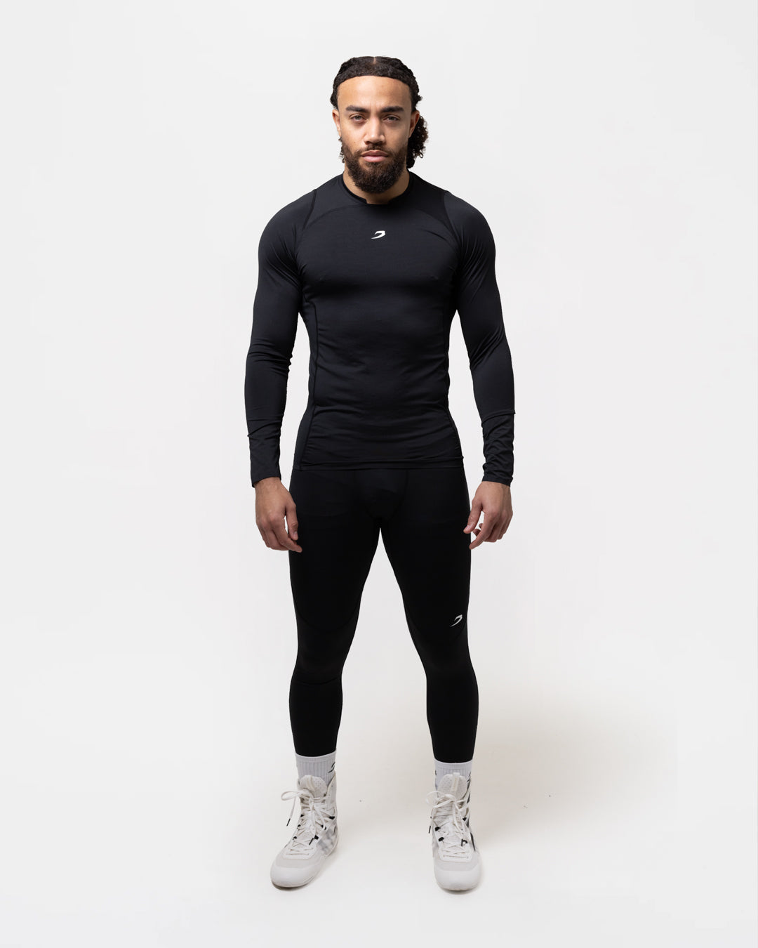 Saddler Compression Long Sleeve T-Shirt - Black