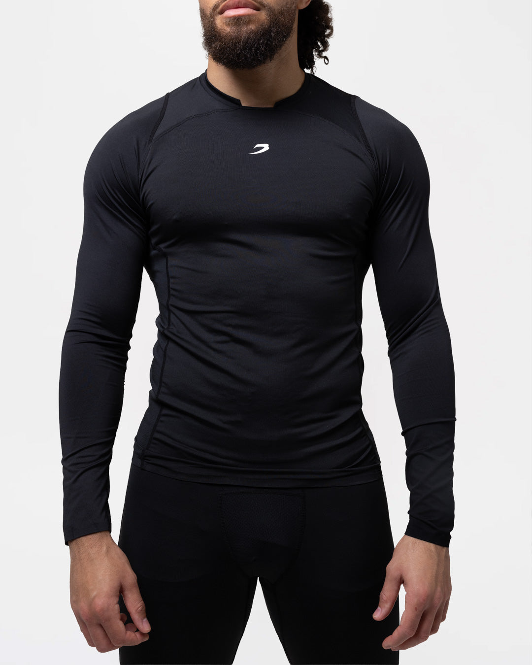 Saddler Compression Long Sleeve T-Shirt - Black