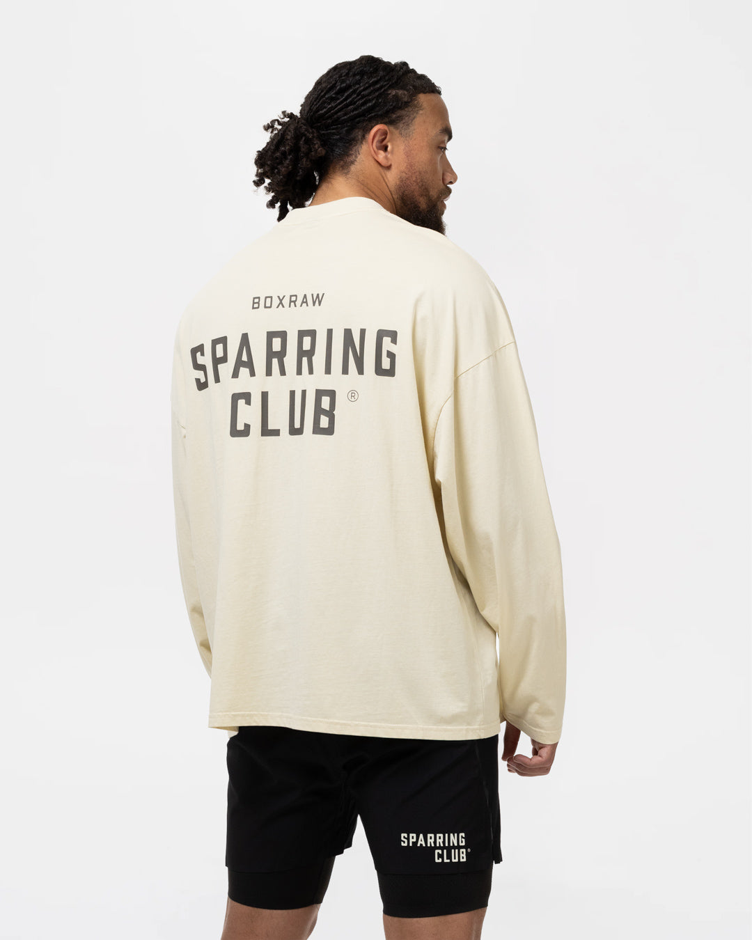Sparring Club Long Sleeve T-Shirt - Washed Beige