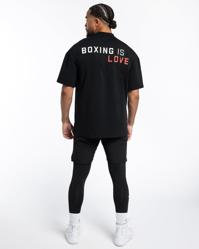 Boxing is Love Oversized T-Shirt - Black